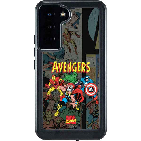 Marvel Classic Comics Avengers Assemble Galaxy S24 Plus Waterproof Case